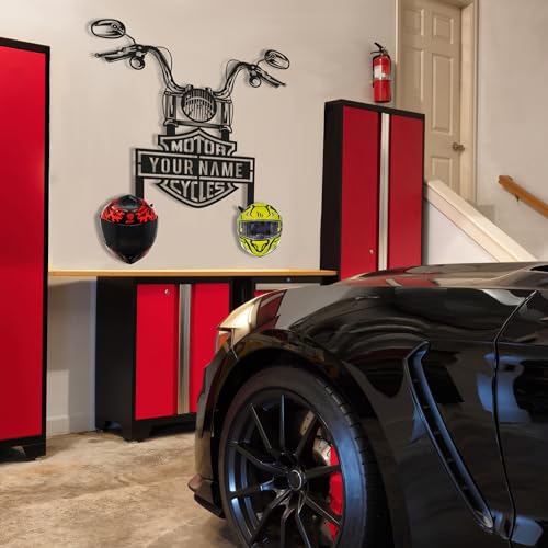 Custom Metal Motorcycle Helmet Wall Art Decor