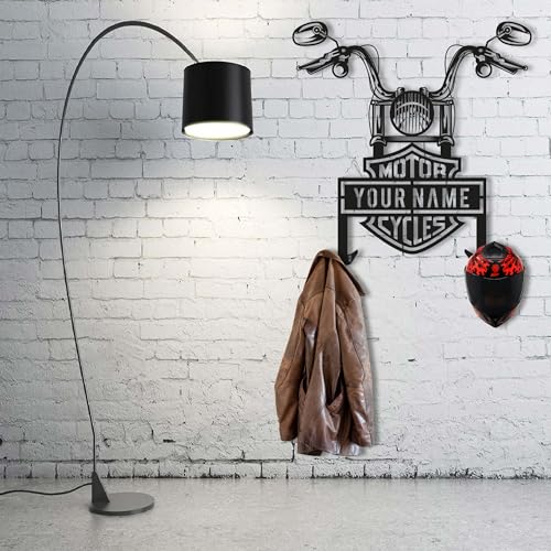 Custom Metal Motorcycle Helmet Wall Art Decor