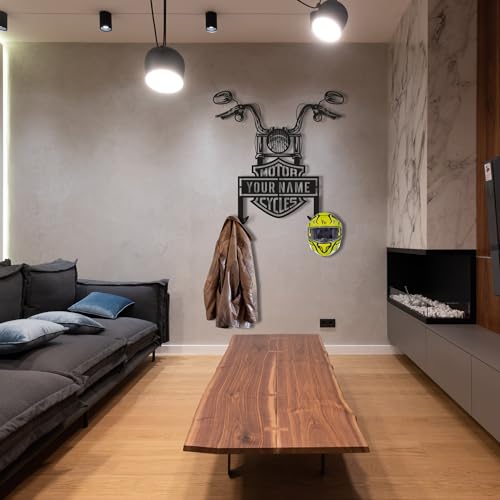 Custom Metal Motorcycle Helmet Wall Art Decor