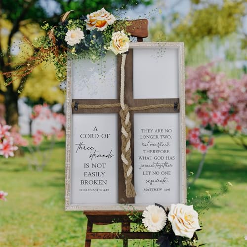 Christian Wedding Sign Wall Decor – Unity Cross Art