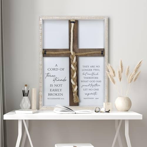 Christian Wedding Sign Wall Decor – Unity Cross Art