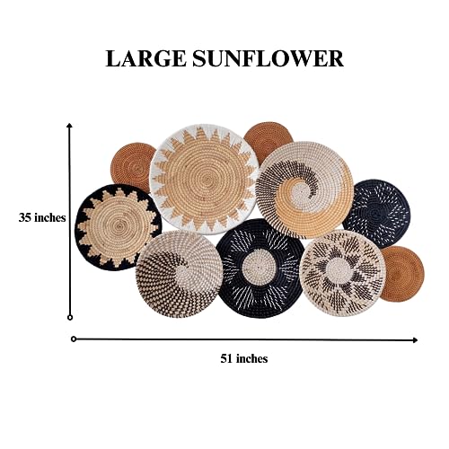 Boho Woven Wall Basket Decor Set