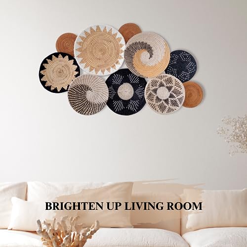 Boho Woven Wall Basket Decor Set