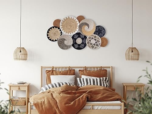 Boho Woven Wall Basket Decor Set