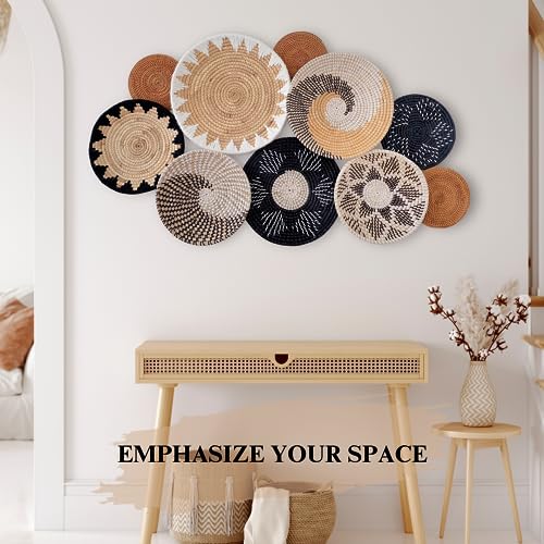 Boho Woven Wall Basket Decor Set