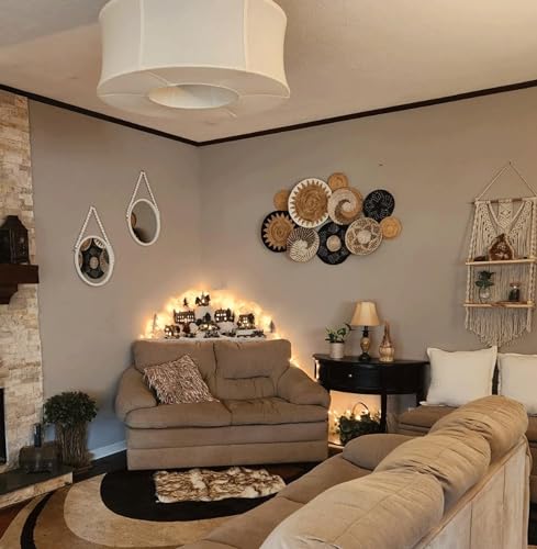 Boho Woven Wall Basket Decor Set