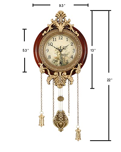 Vintage Aero Snail 22.9cm Wooden Wall Clock