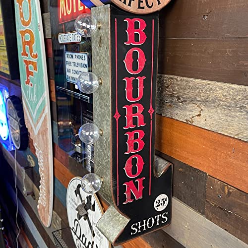 Bourbon Vintage Double-Sided LED Wall Sign
