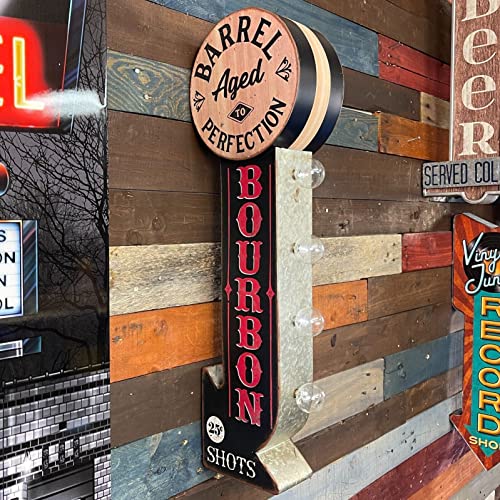 Bourbon Vintage Double-Sided LED Wall Sign