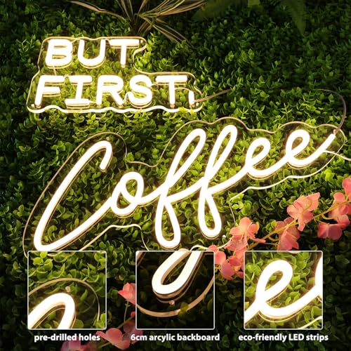 Dimmable Coffee Neon Sign for Home Decor