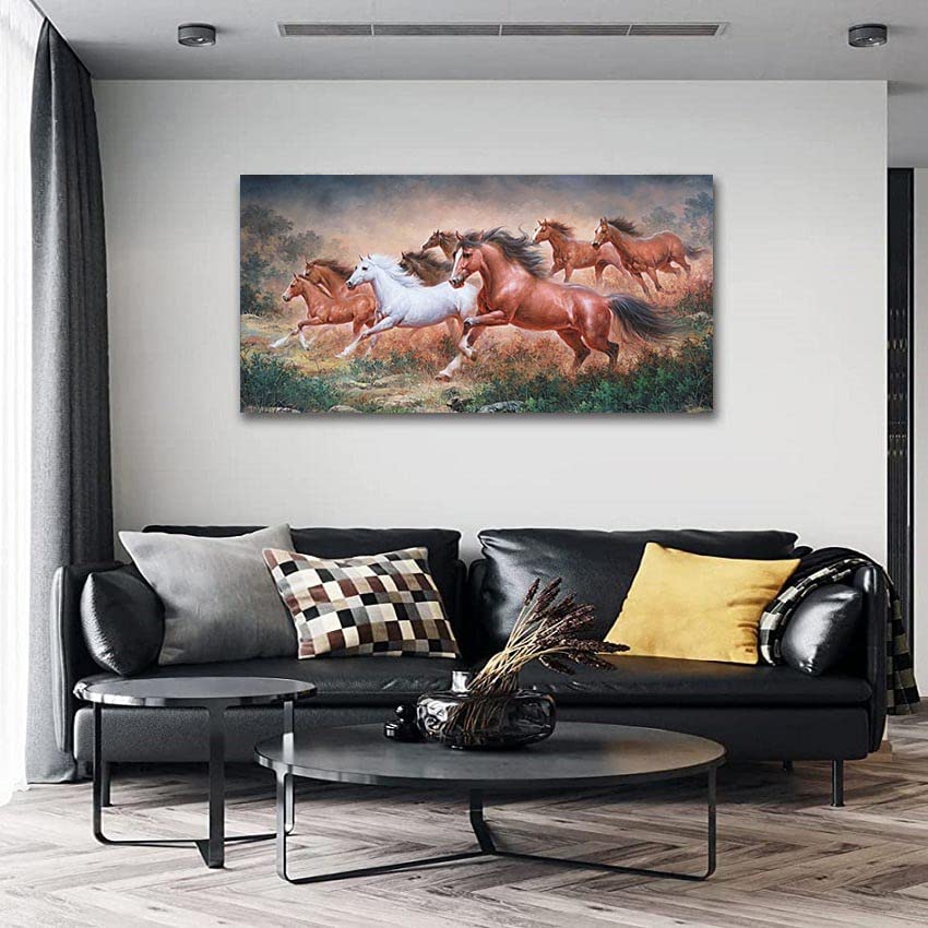 Large Horse Canvas Wall Art for Home Decor