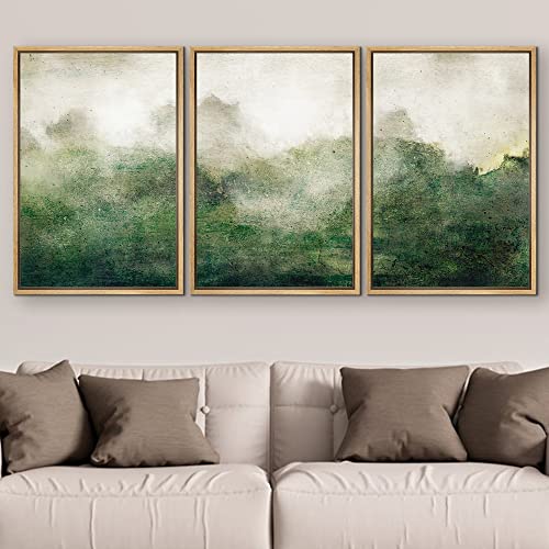 Framed Canvas Wall Art Set - Abstract Landscape