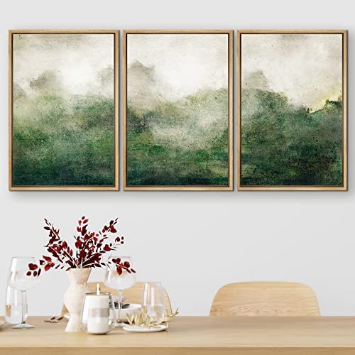 Framed Canvas Wall Art Set - Abstract Landscape