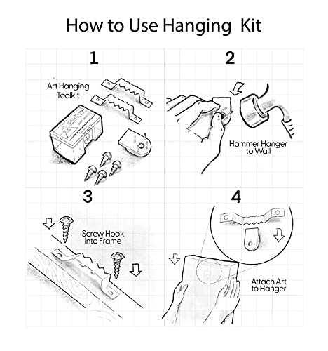 Framed Canvas Wall Art Set - Abstract Landscape