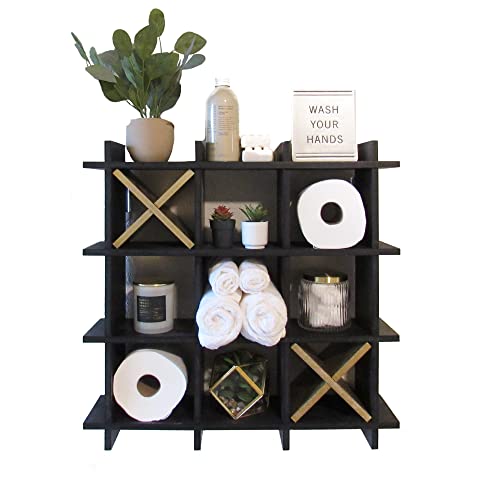 Tic Tac Toe Toilet Paper Roll Organizer