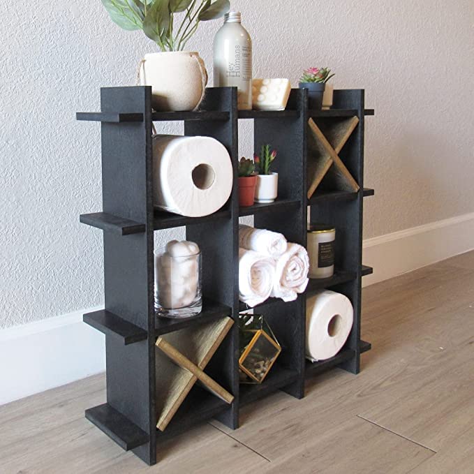 Tic Tac Toe Toilet Paper Roll Organizer