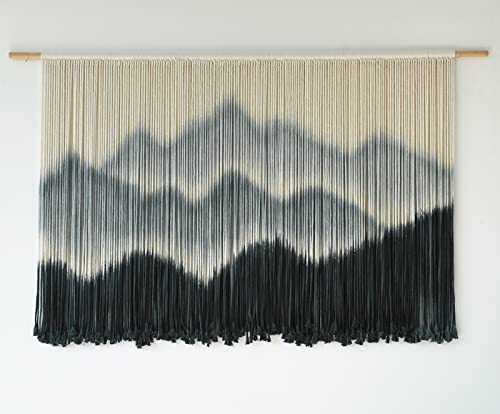 Tie-Dye Macrame Wall Hanging - Boho Decor