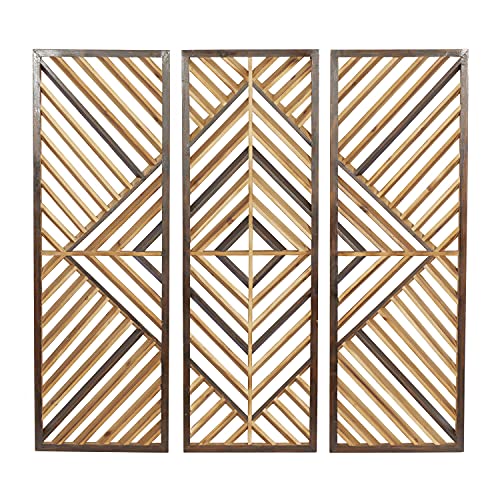 Deco 79 Brown Wall Décor Set of 3