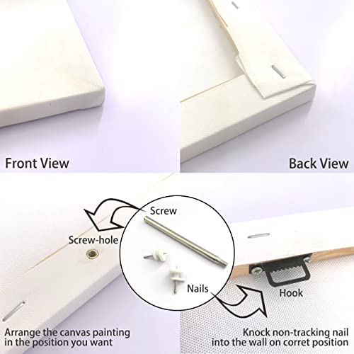 Retro Whiskey & Martini Canvas Wall Art Set