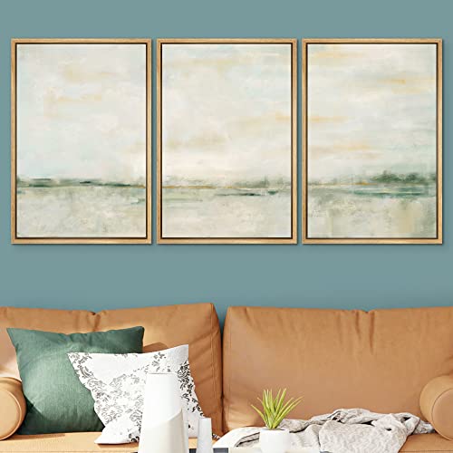 Framed Canvas Wall Art Set - Abstract Landscape