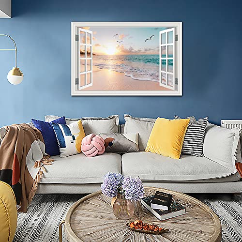 Ozean Sonnenuntergang Leinwand Wanddekoration für Wohnzimmer