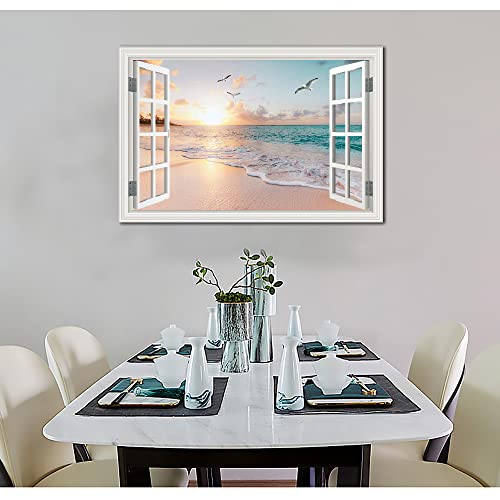 Ozean Sonnenuntergang Leinwand Wanddekoration für Wohnzimmer