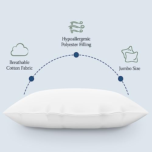 Hypoallergenic Down Alternative Pillows, Standard/Queen Size