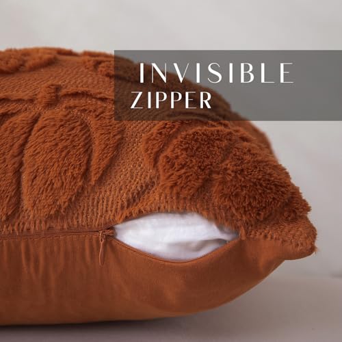 Autumn Pumpkin Plush Pillow Covers Set of 2