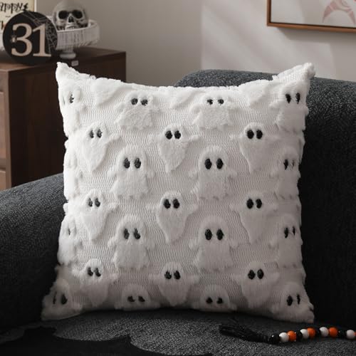 Halloween Themed Soft Faux Fur Pillow Covers Set