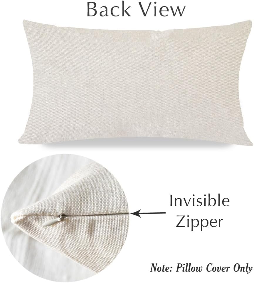 PANDICORN Farmhouse Outdoor Decorative Pillow Covers, Red