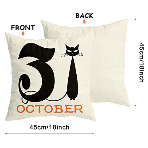 Halloween Pillow Covers 18x18, Set of 4