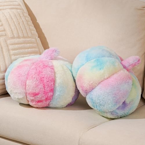 2-Piece Gradient Pumpkin Plush Pillow Set