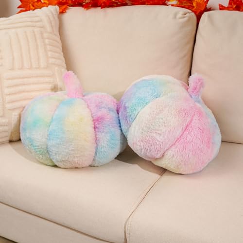 2-Piece Gradient Pumpkin Plush Pillow Set