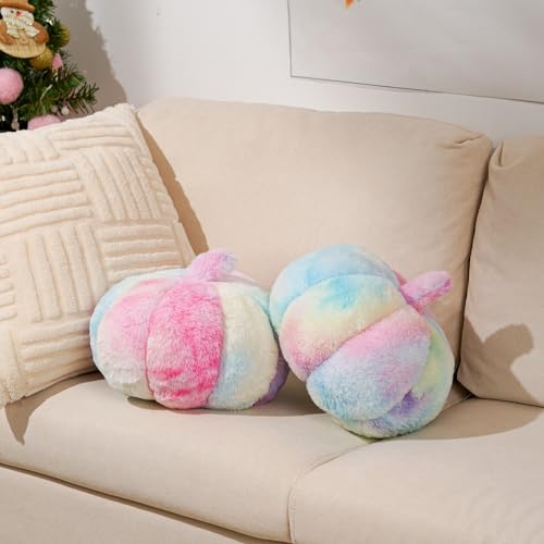 2-Piece Gradient Pumpkin Plush Pillow Set