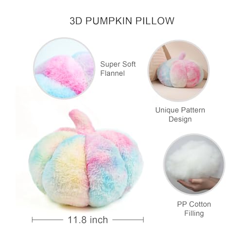 2-Piece Gradient Pumpkin Plush Pillow Set