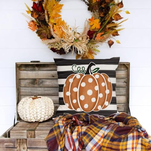 GEEORY 18x18 Fall Pillow Covers Set of 4