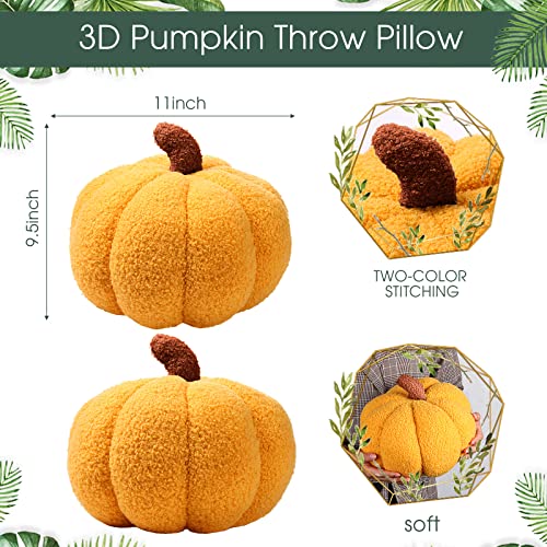 Pumpkin Throw Pillow Set for Home Decor