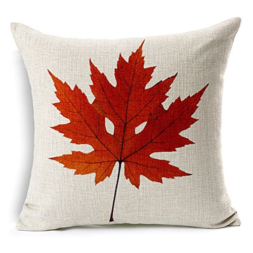 Autumn Maple Leaf Cushion Covers Set of 4