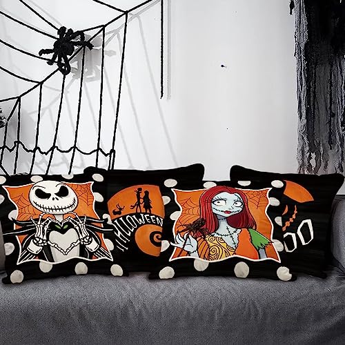 Halloween Throw Pillow Covers Set of 4