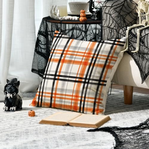 Halloween Spooky Throw Pillow Covers Set of 4