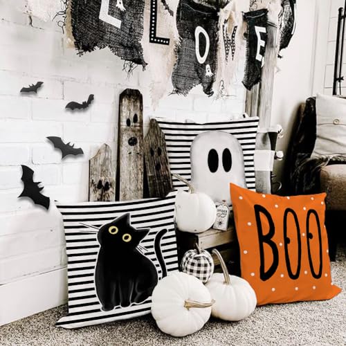 Halloween Decorative Pillow Covers Set of 4