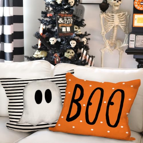 Halloween Decorative Pillow Covers Set of 4