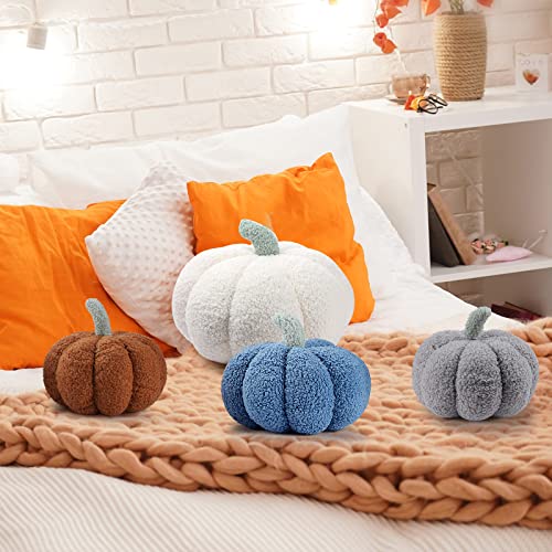 3D Pumpkin Throw Pillows - Set of 4