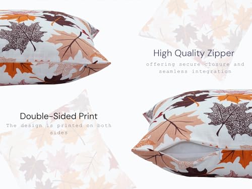 Fall Maple Leaves Outdoor Pillow Covers - Set of 2