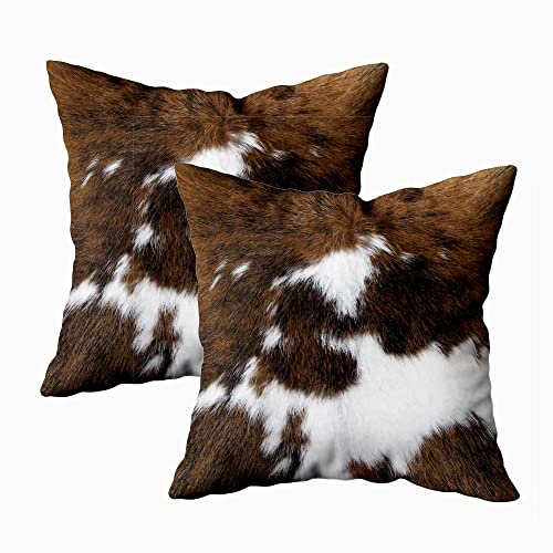 Christmas Cowhide Accent Pillowcase - 2 Pack