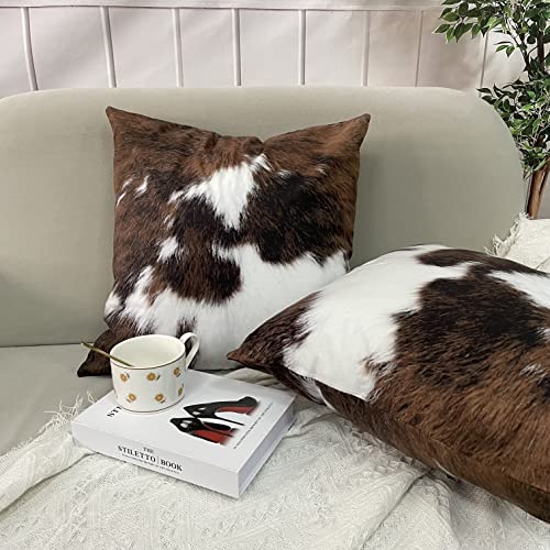 Christmas Cowhide Accent Pillowcase - 2 Pack