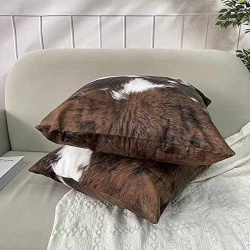 Christmas Cowhide Accent Pillowcase - 2 Pack