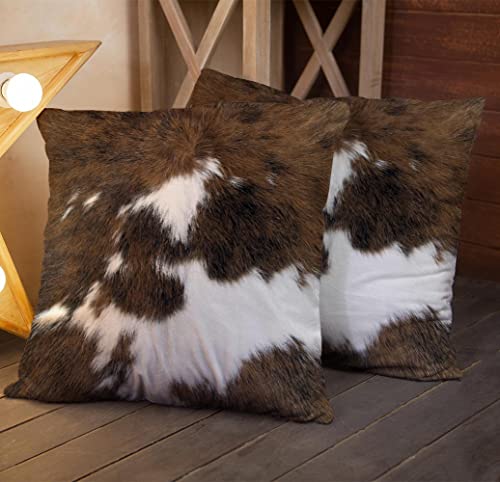 Christmas Cowhide Accent Pillowcase - 2 Pack