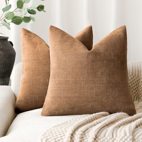 Textured Bronze Cushion Covers - Set of 2