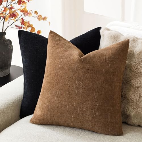 Textured Bronze Cushion Covers - Set of 2